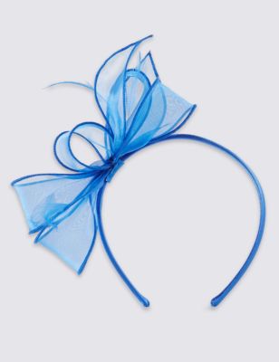 Faux Feather Bow Fascinator